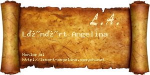 Lénárt Angelina névjegykártya